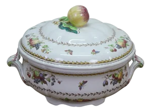 Early 20th Century Copeland Spode England Rockingham Vegetable Serving Dish Soup Tureen