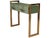 Green Glass Console With Brass Handles and Legs Made in Italy For Sale - Image 4 of 6