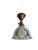 1920s Americana Fluted Halophane Shade Flushmount Light Fixture For Sale - Image 10 of 12