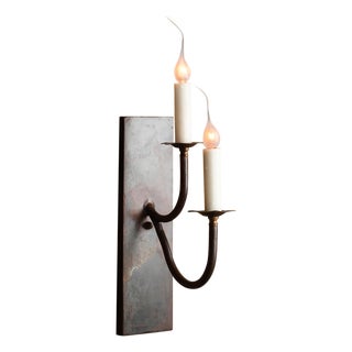 Stacked Double Sconce by Lowcountry Originals For Sale