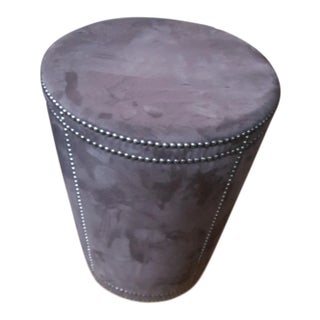 Bernhart Pomona Ottoman Brown Tapered Cylinder With Nailheads For Sale