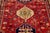 Textile Handmade Red Vintage Shiraz Wool Rug With Tribal Design For Sale - Image 7 of 7