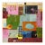 Christiane Corcelle "Ladders to Home" Mixed Media on Canvas, Colorful Geometric Abstract Painting in Pink, Green and Orange, 2025 For Sale