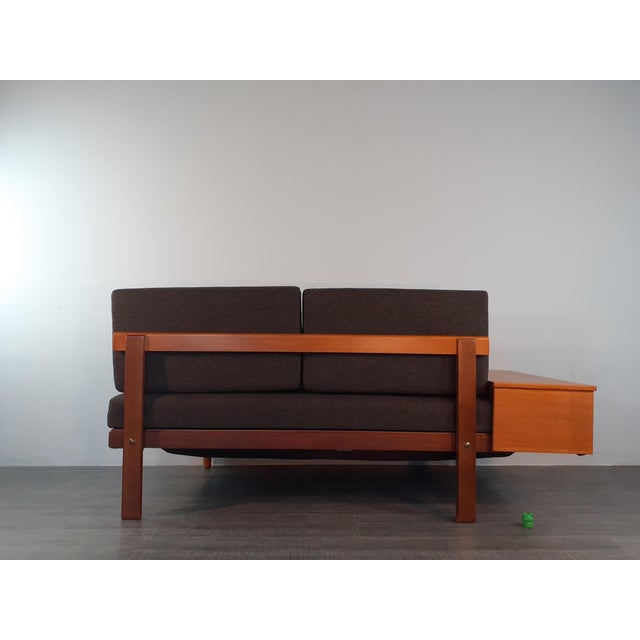 Mid-Century Modern Mid-Century Norwegian Teak Svanette Sofa Daybed with Anthracite Fabric by Ingmar Rellling for Ekornes, 1960s For Sale - Image 3 of 18