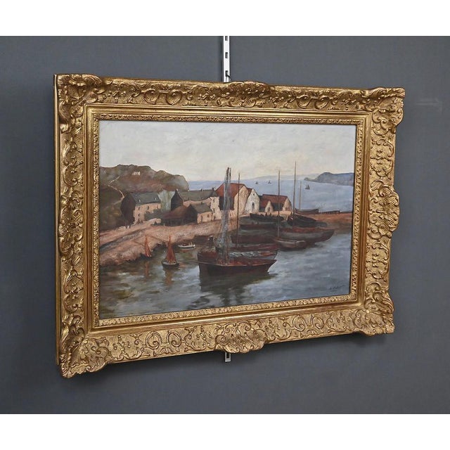 Callot, The Port of Camaret, Oil on Canvas, Early 20th Century For Sale - Image 3 of 18