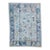 Contemporary Turkish Oushak Rug in Light and Dark Blue, 9'2" X 11'11" For Sale