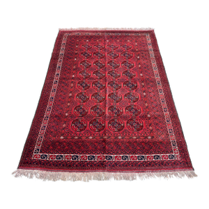 Fine Quality Red Bokhara Hand-Knotted Wool Rug - 7'9" X 5'5"