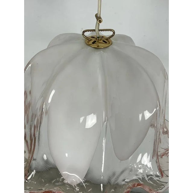 Ceiling Light in Pink and White Murano Glass from La Murrina, Italy, 1970s For Sale - Image 6 of 13