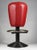 Cast Iron Stool with Red Leatherette Seat, Italy, 1970s For Sale - Image 6 of 6