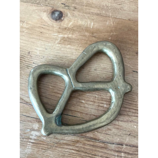 Vintage Brass Pretzel For Sale In West Palm - Image 6 of 12