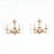 A beautiful pair of vintage 20th century hand carved wooden Italian painted and parcel gilt two-light sconces, circa...