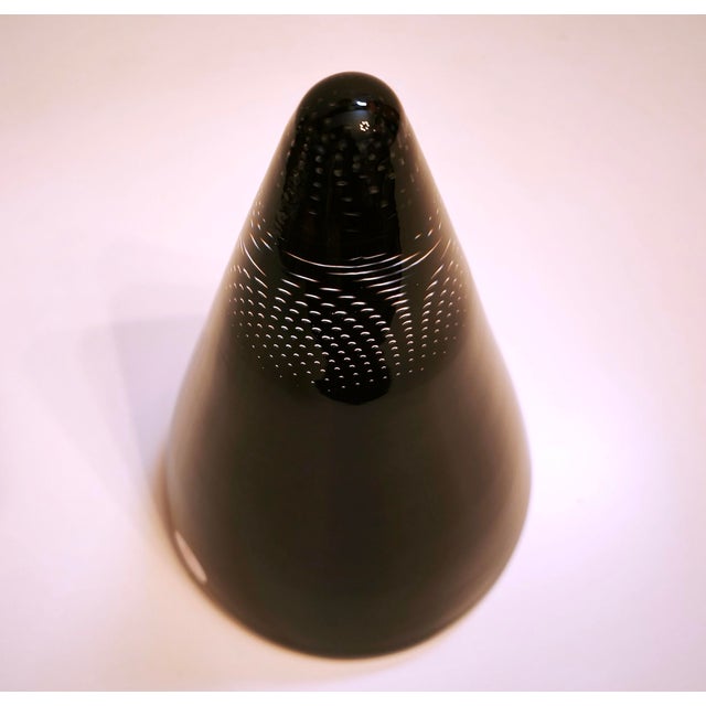 Vintage Art Glass Vase and Cone Sculpture by Pavel Havelka for Princ Art Glass, 1990s, Set of 2 For Sale - Image 18 of 18