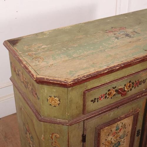 Green Scandinavian Painted Buffet in Pine For Sale - Image 8 of 14
