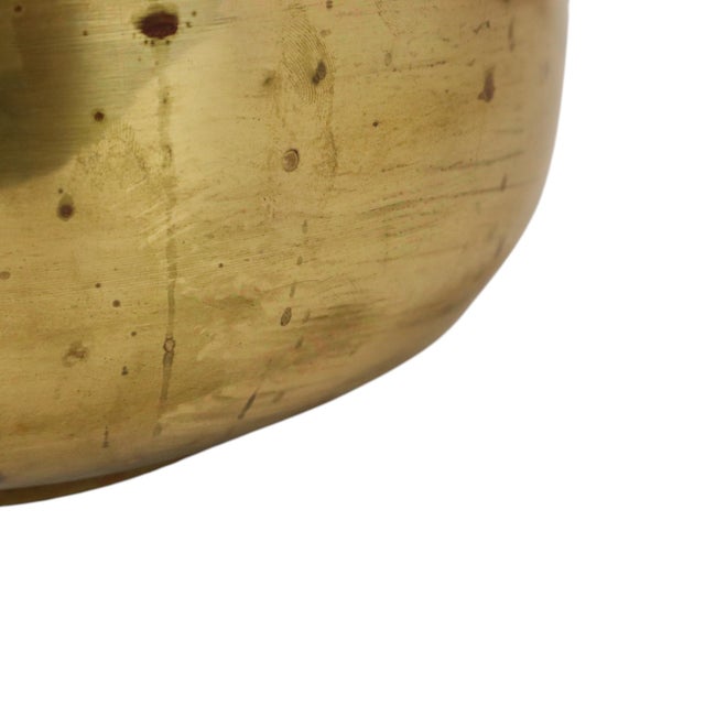 Large French Brass Repoussé Planter Pot For Sale - Image 14 of 16