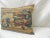 Textile Antique Blue and Red Aubusson Tapestry Decorative Pillow For Sale - Image 7 of 9