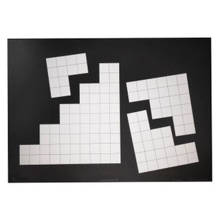 Nicola Carrino, Situation B, Original Screen Print, 1970s For Sale