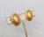Vintage 1980s Signed Monet Oval Goldtone Checkered Clip Earrings-2 Pieces For Sale In Philadelphia - Image 6 of 7