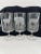 Set of five Georg Jensen etched glasses featuring wildlife. Animals represented are the grizzly bear, white-tailed deer,...