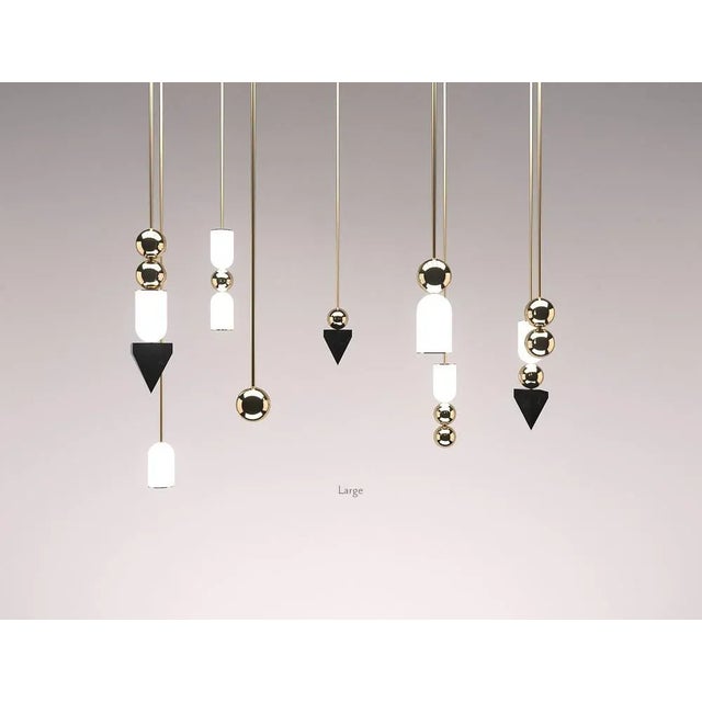 Contemporary Laur Deluxe Cluster Led Chandelier by Ovature Studios, Set of 17 For Sale - Image 3 of 6