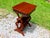 Antique Mahogany Empire Victorian Gothic Revival Trestle Lyre Nightstand Table For Sale - Image 13 of 18