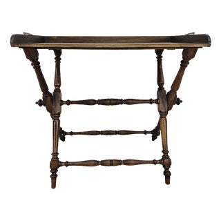 Eclectic Side Table with Removable Tray, 1800s For Sale