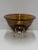 Vintage Mid 20th Century Amber and Lavender Color Hand Blown Glass Bowl For Sale - Image 10 of 11