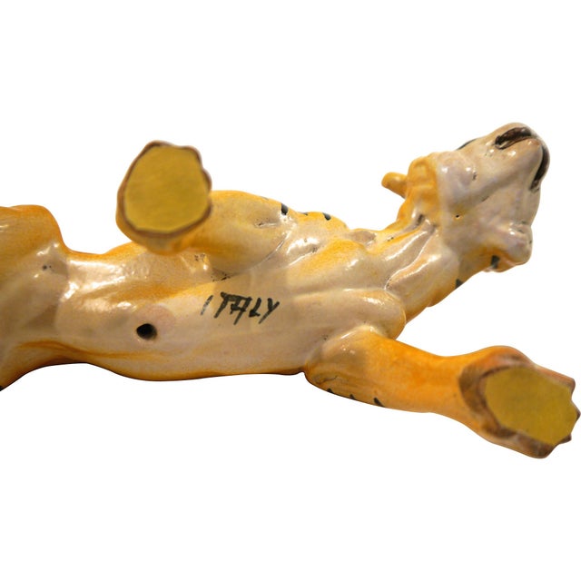 1950's Ceramic Italian Tiger | Chairish