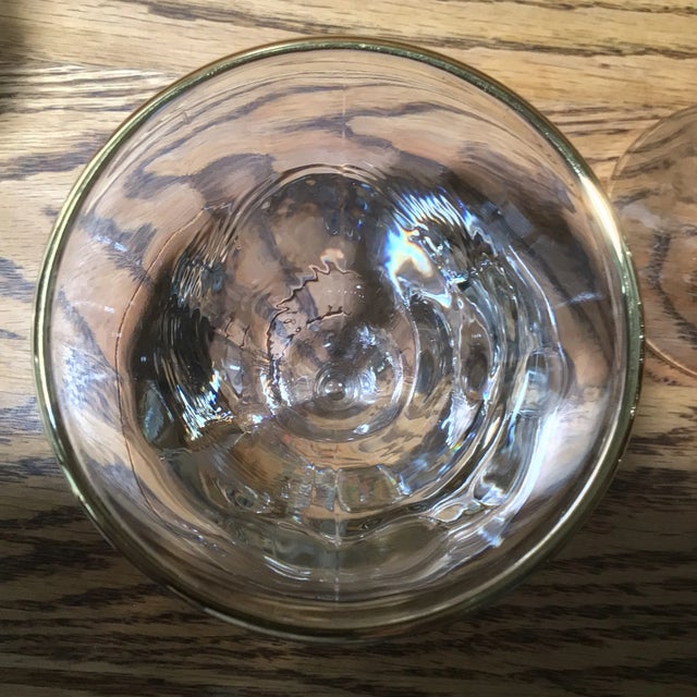 1960s French Gold Rim Cordial Glasses - Set of 6 For Sale - Image 5 of 13