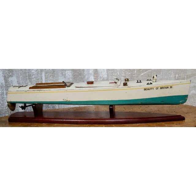 Bassett Lowke Model Motor Boat by Bing British, 1932 For Sale - Image 14 of 14