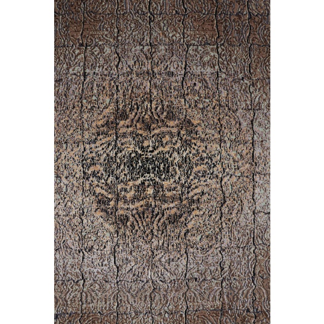 Contemporary Rug & Kilim’s Contemporary Rug in Brown With Geometric Patterns “Imperial Edict” For Sale - Image 3 of 7