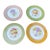 1970s Limoges Hot Air Balloon Plates Set of 4 For Sale
