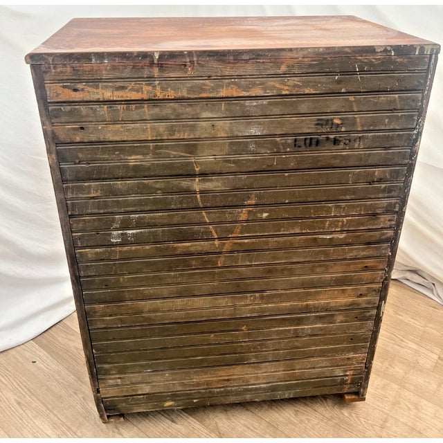 Antique Ice Box Three Storage Cabinets, Oak, Brass Latches Three Racks 32" Wide For Sale - Image 9 of 9
