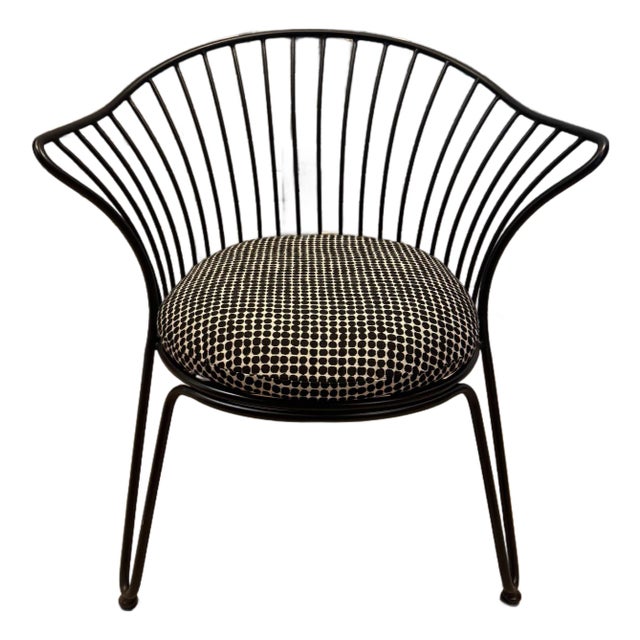 Folla Balutto Associati for Cb2 Metal Lounge Chair With Cushion For Sale