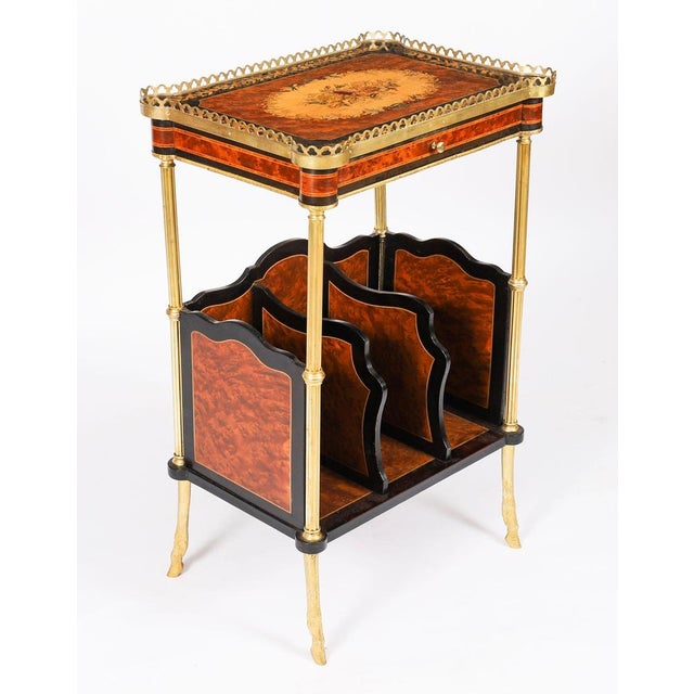 Antique French Ormolu Mounted Occasional Side Tables, 1800s, Set of 2 For Sale - Image 11 of 18