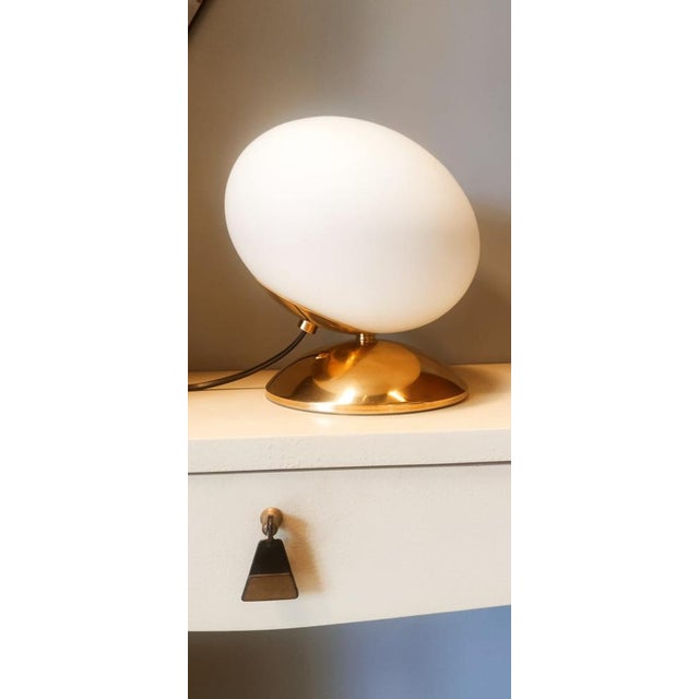 Brass Light with Oval Glass For Sale - Image 13 of 18