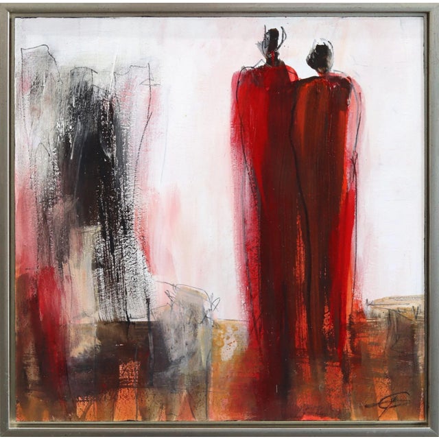 Original Figurative Abstract Painting on Canvas by Edith Konrad "6335" For Sale - Image 9 of 9