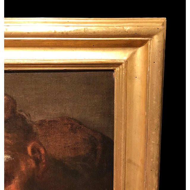 Pietro Della Vecchia, The Alchemists, Oil on Canvas, 17th Century, Framed For Sale - Image 11 of 14