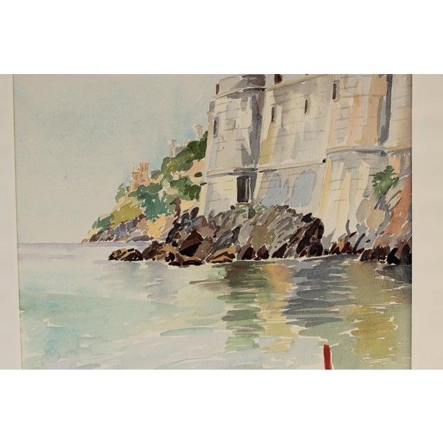 Minori, Italy, 1960, Watercolor on Paper For Sale - Image 3 of 9