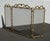 French Country Vintage French Country Brass W Mesh Three Panel Fireplace Screen For Sale - Image 3 of 15