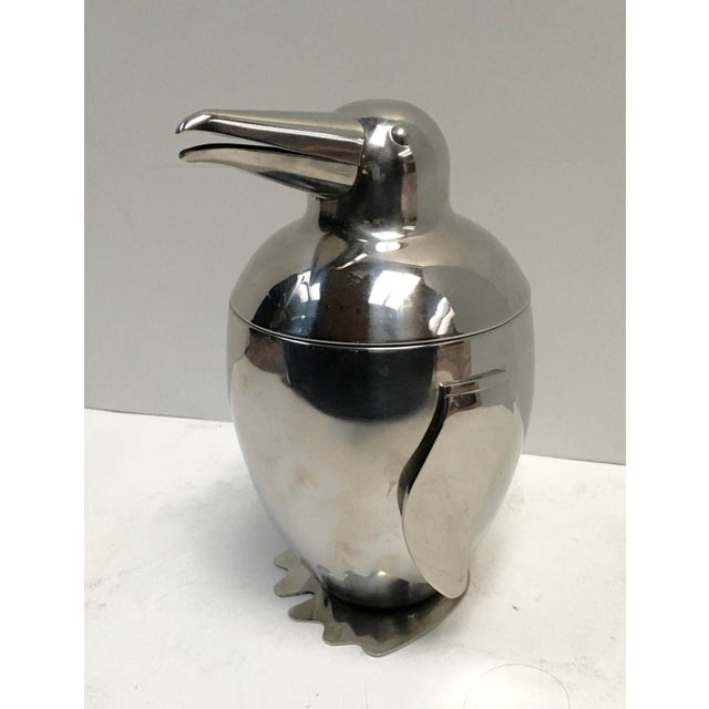 Stainless Steel Penguin Ice Bucket Chairish