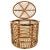 Mid-Century Italian French Riviera Bamboo & Rattan Basket, 1950s For Sale - Image 16 of 16