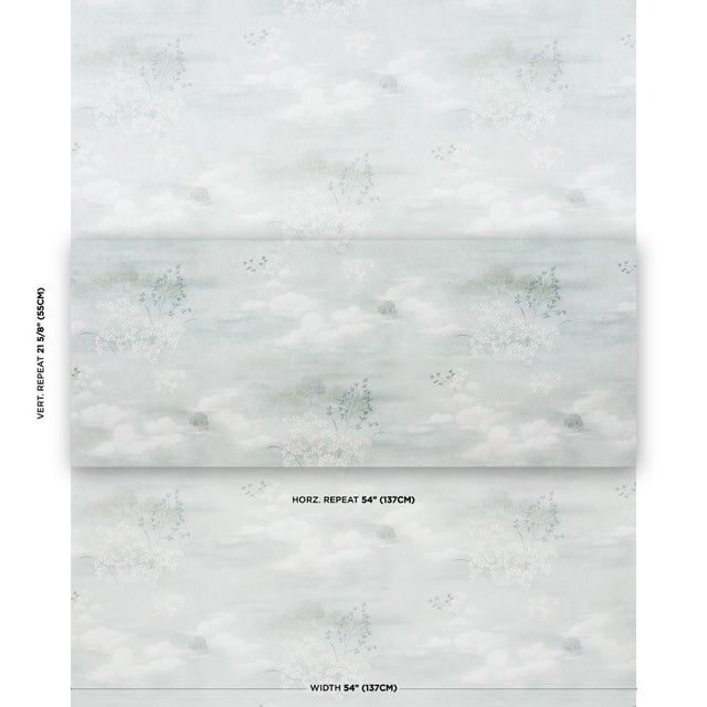 An enchanting landscape printed on a lustrous mica ground, Calm Skies is an exquisite wallpaper with a soft, hand-painted...