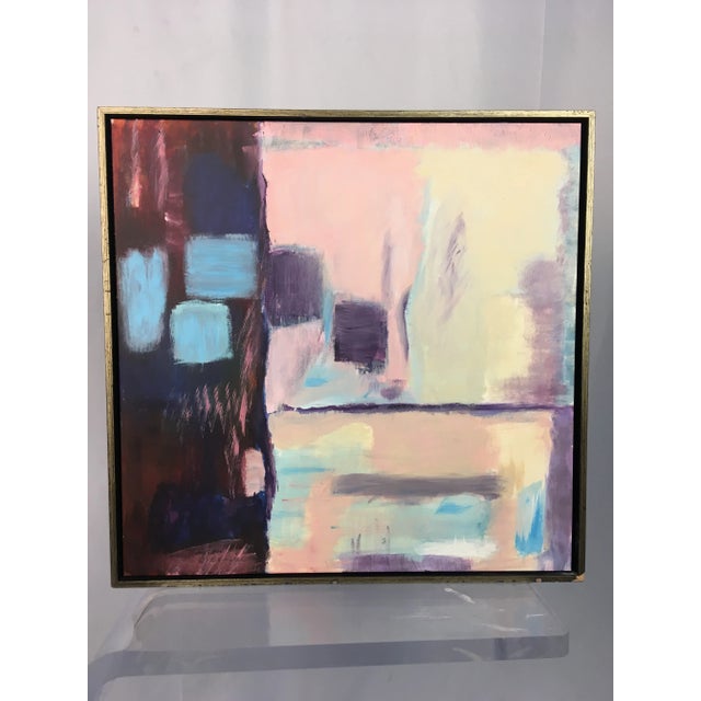 1990s Abstract Framed Painting For Sale - Image 10 of 10