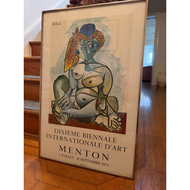 1970s Rare Pablo Picasso Exhibition Lithograph: Femme Nue Au Bonnet Turc For Sale - Image 12 of 12