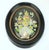 Metal Vintage Shell Art Floral Bouquet in Victorian Style Oval Frames, a Pair For Sale - Image 7 of 12