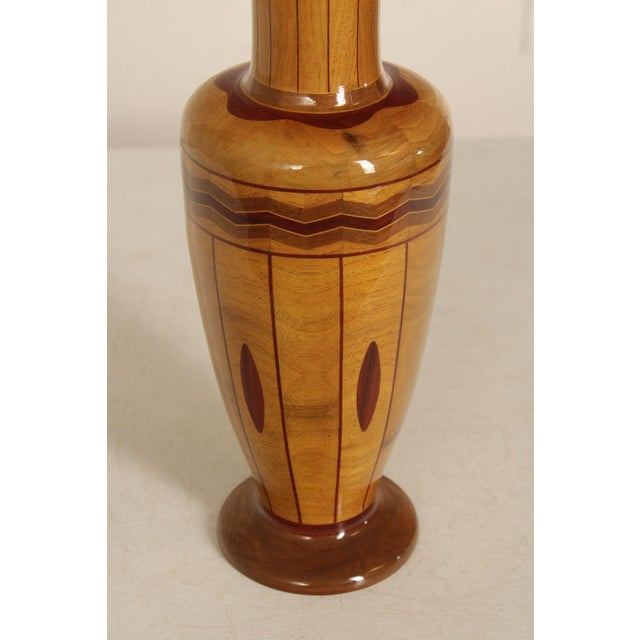 Philip M. Jacoby Set of Three Handcrafted Wood Vases For Sale In Philadelphia - Image 6 of 18