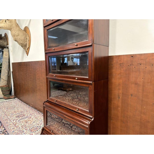 Metal English Bookcase from Globe Wernicke For Sale - Image 7 of 12