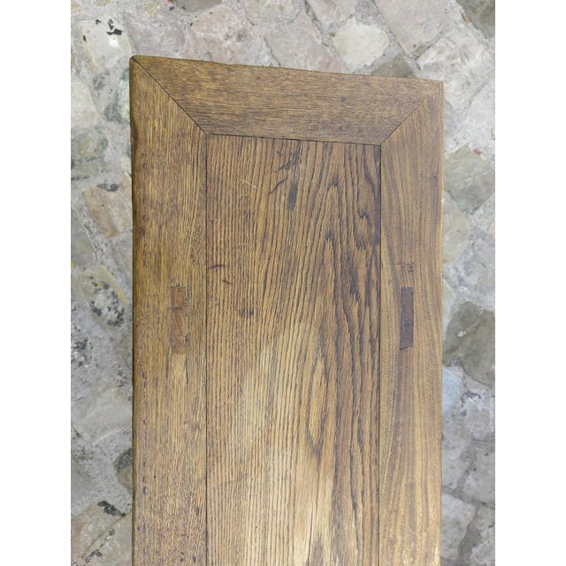 Chinese Bench in Chestnut Wood Built in Interlocking System without Nails, 18th Century For Sale - Image 6 of 18