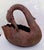 Mid 20th Century Vintage Bronzed Metal Swan Planter For Sale - Image 5 of 11