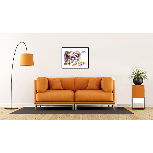 Double Dog enters the eye like a burst of playful imagination—two spirited, creature-like figures emerging from a dance of...